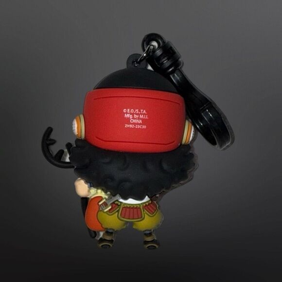 NWOT Anime One Piece 3D Figural Usopp Keychain BackPack Clip B21 - Picture 3 of 4